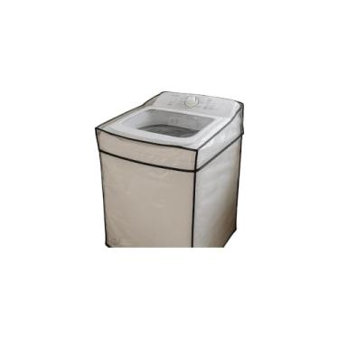 Imagem de Capa para Máquina de Lavar, Material PVC e Polipropileno, Tamanho M 64x89cm, Proteção contra Poeira e Arranhões, Compatível com Consul, Brastemp, Electrolux