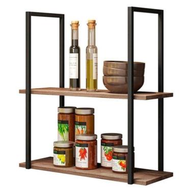 Imagem de Prateleira Suspensa Industrial Aurora Demolição Preto