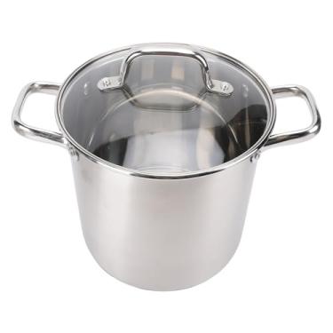 Imagem de Luocute Panela de Sopa Com Fundo Espesso, Construída Em Aço Inoxidável Premium, Alças Duplas Anti-escaldadura, Inclui Cesta de Vapor e Panela Interna, Aquecimento Uniforme (B)