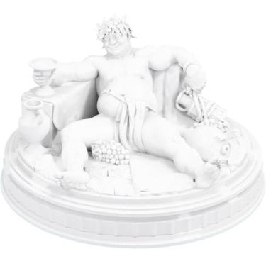 Imagem de Estátua Dionísio Mitologia Grega Estatueta Baco - Versão 4 (Cor Mármore)