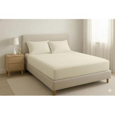 Imagem de Jogo de Lençol Super King 3 Peças Algodão Percal 200 fios - RT ENXOVAI