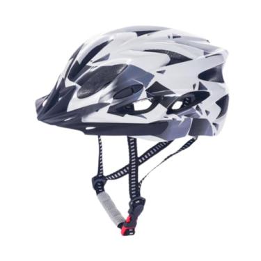 Imagem de harayaa Capacete para adultos, unissex, a impactos, com alças ajustáveis. Ideal para ciclismo, skate e bicicleta de estrada, Cinza
