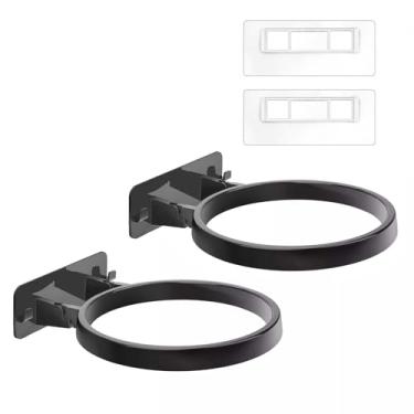 Imagem de ZEZEFUFU Suporte de bola organizador de exibição montado na parede suporte de armazenamento de basquete 2 peças