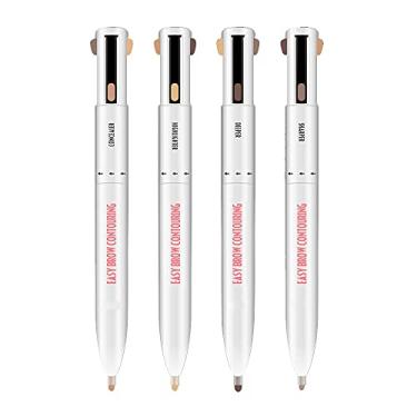 Imagem de Dioche Lápis de Sobrancelha Quatro Em um Lápis de Sobrancelha à Prova de Suor Corretivo Multifuncional Durável Com Acabamento Caneta de Alta Luz Com Sombras Claras e Escuras (Médio)