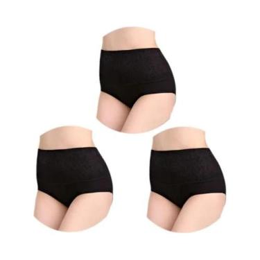 Imagem de Calcinhas De Algodão plus Size Para Mulheres, Cintura Alta, Cuecas Abd