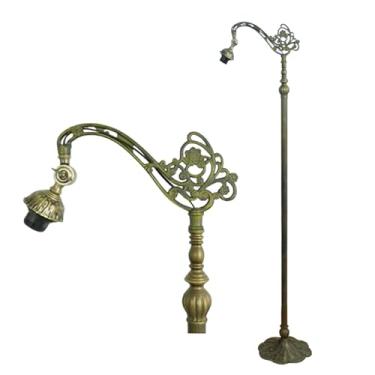 Imagem de Base de substituição para luminária de chão Tiffany, somente a base arqueada, base ajustável em formato de pescoço de ganso para luminária de leitura de canto, para abajur de vitral de 30 cm