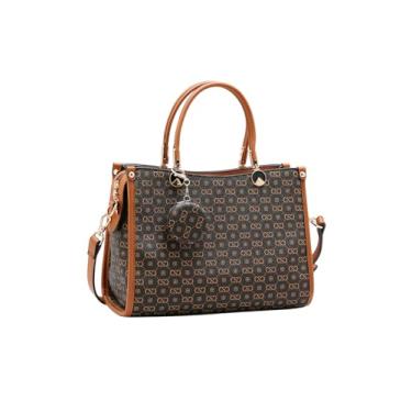 Imagem de Bolsa Conforto e Estilo Monograma Elegance Chenson - Café 3485410