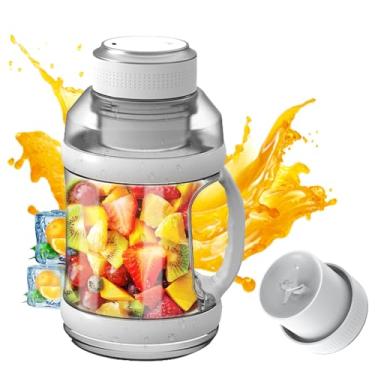 Imagem de Liquidificador Portátil Esportivo 68oz Recarregável via USB de Sucos para Viagens Batidas e Smoothies 18000RPM Tamanho Pessoal Sem Fio Garrafa Big Bel