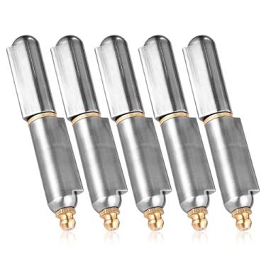 Imagem de 5 Dobradiças de 3" para Churrasqueira/Defumador, Soldáveis Em Aço Carbono Resistentes e Removíveis para Portas Portão Rampas Reboque e Portas Batente