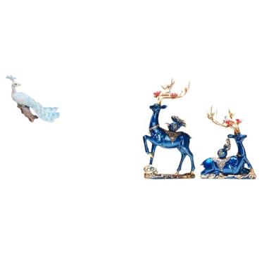 Imagem de Whtkoph Majestosa Escultura de Resina de Uma Rena, Peça de Coleção, Elegante Estátua de Arte Animal, Ornamento para Casa, Jardim, Pátio E Lareira.