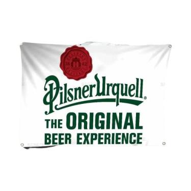 Imagem de Bandeira Artística De Camping Com Logo Da Cerveja Pilsner Urquell De A