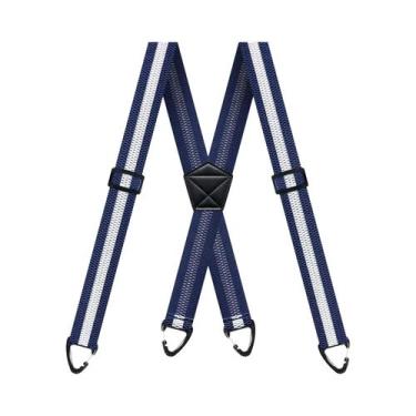 Imagem de Suspensórios Masculinos Reforçados Ajustáveis Com Elástico 4,0 Cm De L