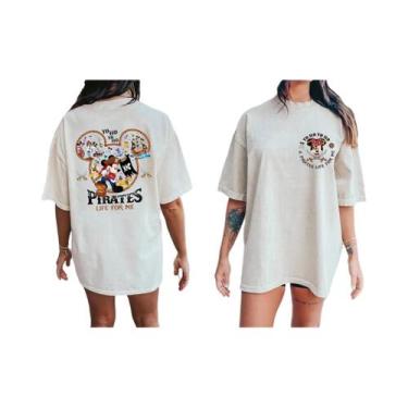 Imagem de Camiseta Família Mickey Amigos Disney Piratas Yo Ho a Pirate's Life Pa