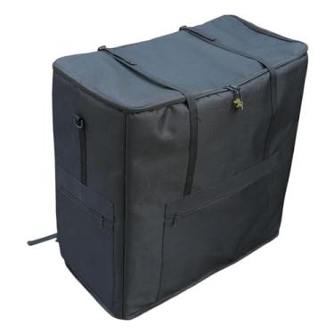 Imagem de Vaveren Mochila dobrável para transporte de bicicleta, impermeável, versátil, profissional, em tecido Oxford, prática e funcional.