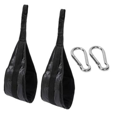 Imagem de Dynwave 2x Cintas Abdominais Suspensas para Exercícios de Elevação de Pernas, Equipamento para Treinamento Abdominal em Casa e Academia, com Mosquetão