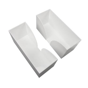 Imagem de Yosoo Caixa Dispensadora de Lenços de, Organizador de Facial Acrílico, Suporte para Folhas de Secar, Leve e Minimalista para Mesa Com Fácil Armazenamento para Banheiro, (WHITE)