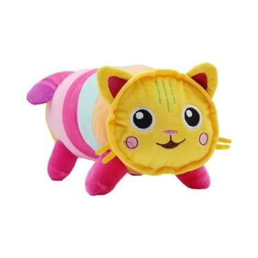 Imagem de Brinquedo De Pelúcia Gato Sorridente Gabby Dollhouse Animal De Estimaç