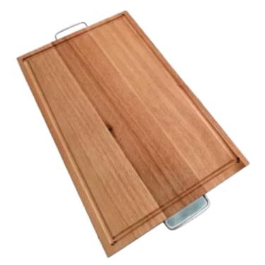 Imagem de Tábua de Churrasco GG em Madeira de Eucalipto 32x50cm | Tábua Grande para Corte de Carne(21x36)