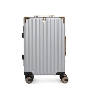 Imagem de Mala viagem 38 litros fechamento tsa rodas giratorias - RAMOWA, Prata