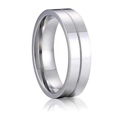 Imagem de Aliança de casamento masculina de tungstênio de zircônia cúbica de 6 mm incrustada preta prata tungstênio, Metal, Zircônia cúbica