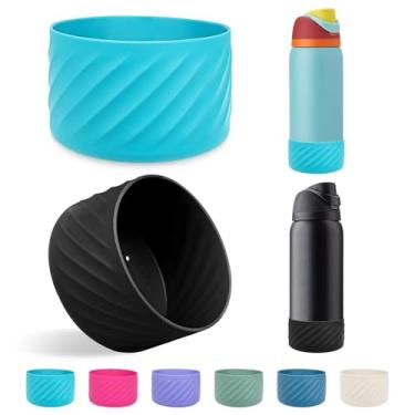 Imagem de 2 peças de manga de base de silicone para garrafa de água Owala FreeSip Twist and Flip protetor de silicone para garrafa Owala Acessórios de garrafa de água livre de BPA