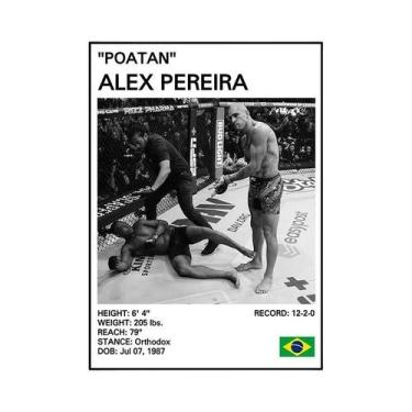 Imagem de Pôster Em Tela Lendas Do Boxe Preto E Branco - Arte Inspiradora Para A