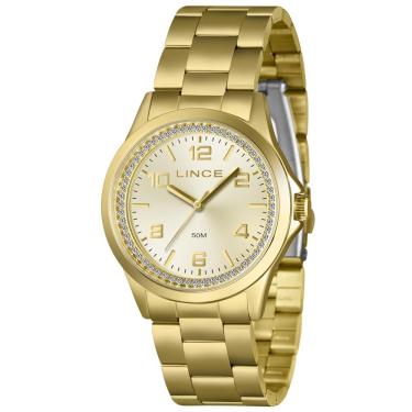 Imagem de Relógio Lince Feminino Ref: Lrgj179l38 C2kx Casual Dourado