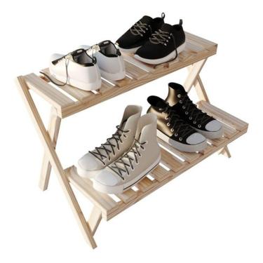 Imagem de Organizadora De Vasos E Plantas 3 Prateleiras Madeira Pinus