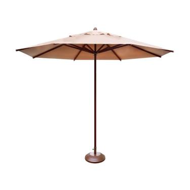 Imagem de Ombrelone Guarda Sol Piscina Casa Praia Base Marrom 240Cm