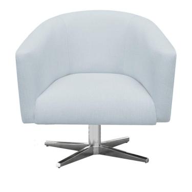 Imagem de Kit 02 Poltronas Stella Linho Cinza Claro A05