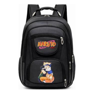 Imagem de Mochila Grande Com Alça de Aço Resistente e Estampa Infantil Anime Nin