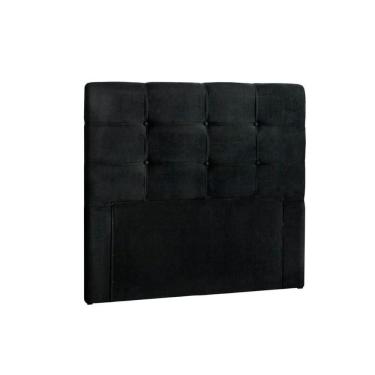 Imagem de Painel De Cama Box Estofada Clean Plus Solteiro - Suede Preto - Simbal