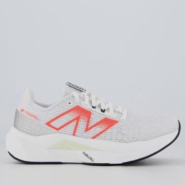 Imagem de Tênis New Balance Fuelcell Propel V5 Feminino Branco e Coral-Masculino
