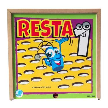 Imagem de Resta 1 Jogo Desafio Raciocínio Lógico Tradicional Brinquedos Educativ