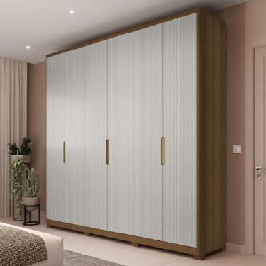 Imagem de Guarda Roupa Casal 06 Portas Terrassa Móveis Rimo, Jeq/PalhaFrizz