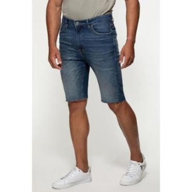 Imagem de Bermuda Jeans Barra A Fio Azul-Masculino