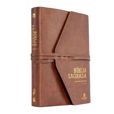 Imagem de Livro - Bíblia NVI com Espaço para Anotações, Capa luxo, Marrom Artesa