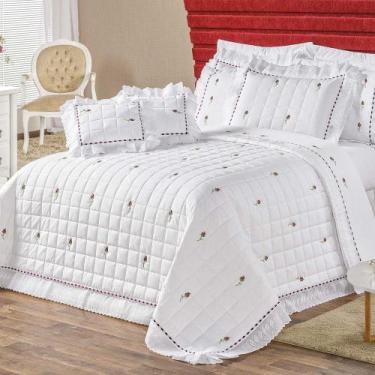 Imagem de Kit Cobre Leito Felicitá Casal Queen 9 Peças Percal 200 Fios 100% Algo