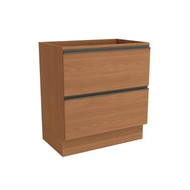 Imagem de Gabinete De Cozinha Modulado Balcão Maxxi G755 Com 2 Gavetas Sem Tampo 80cm Canela - Kappesberg