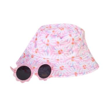 Imagem de Chapéu c/ Óculos Modelo:Boné Frutas - Rellie, Bucket Flores Rosa