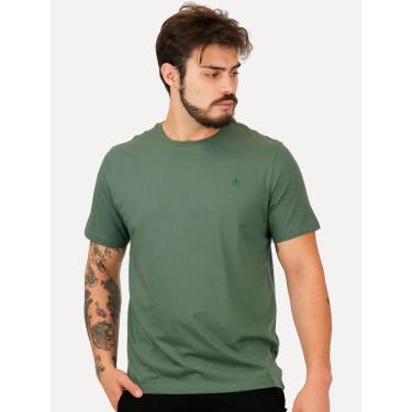 Imagem de Camiseta Dudalina Masculina Essentials Modal Logo Verde Escuro-Masculino