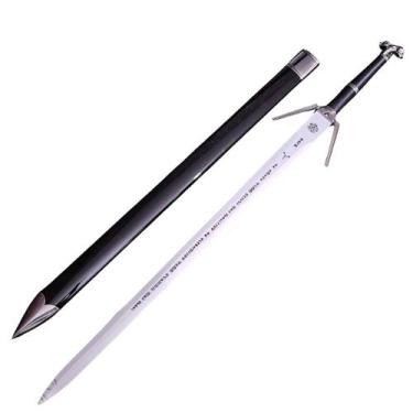 Imagem de Espada de Bambu Pomo Lobo Branco Geralt De Rívia The Witcher Colecioná