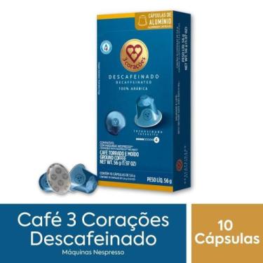 Imagem de 10 Cápsulas Café Nespresso Descafeinado 3 Corações - 2135