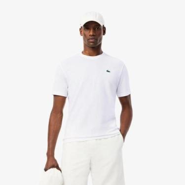 Imagem de Camiseta Esportiva em Algodão Ultra Dry - LACOSTE, L, Branco