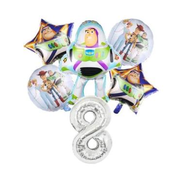 Imagem de Balões De Folha Buzz Lightyear E Woody Do Toy Story Para Festa De Aniv