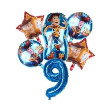 Imagem de Balões De Folha Buzz Lightyear E Woody Do Toy Story Para Festa De Aniv