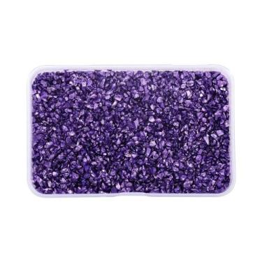 Imagem de Pedras De Vidro Trituradas De Resina Colorida Irregular 80g Para Decor