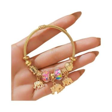 Imagem de Pulseira Feminina De Aço Inoxidável Olho Do Diabo Panjia Dora DIY Com 