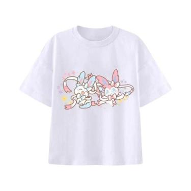 Imagem de Camiseta De Verão Unissex plus Size Com Estampa Eevee Pokémon: Tendênc