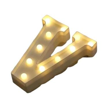 Imagem de Luz Noturna LED Luminosa Em Formato De Letra 16/22CM DIY Alfabeto Núme